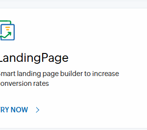 Zoho LandingPage