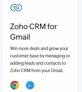 Zoho CRM For Gmail