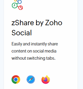 zShare by Zoho Social