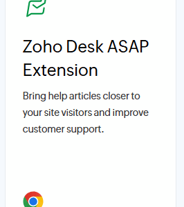 Zoho Desk ASAP Extension