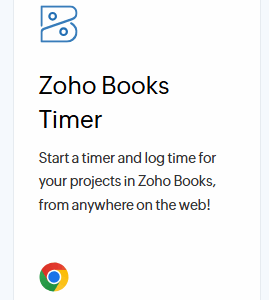 Zoho Books Timer