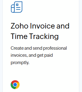 Zoho Invoice and Time Tracking
