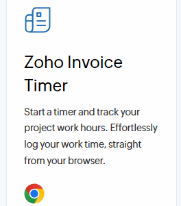 Zoho Invoice Timer