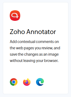 Zoho Annotator